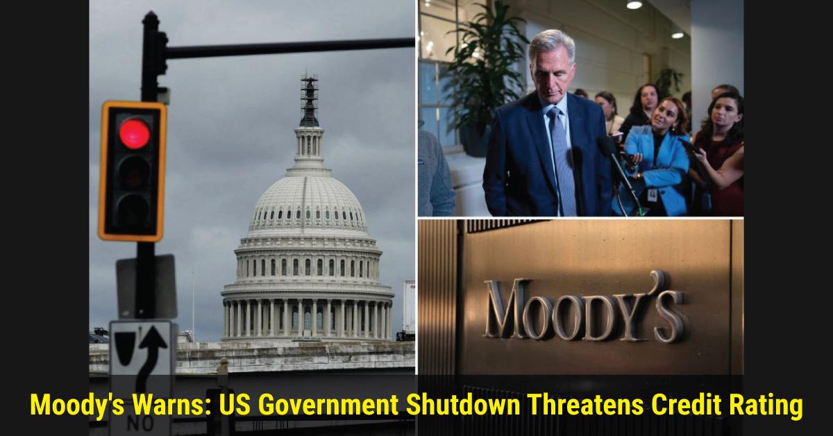 Moody's Warns US Government Shutdown Threatens Credit Rating